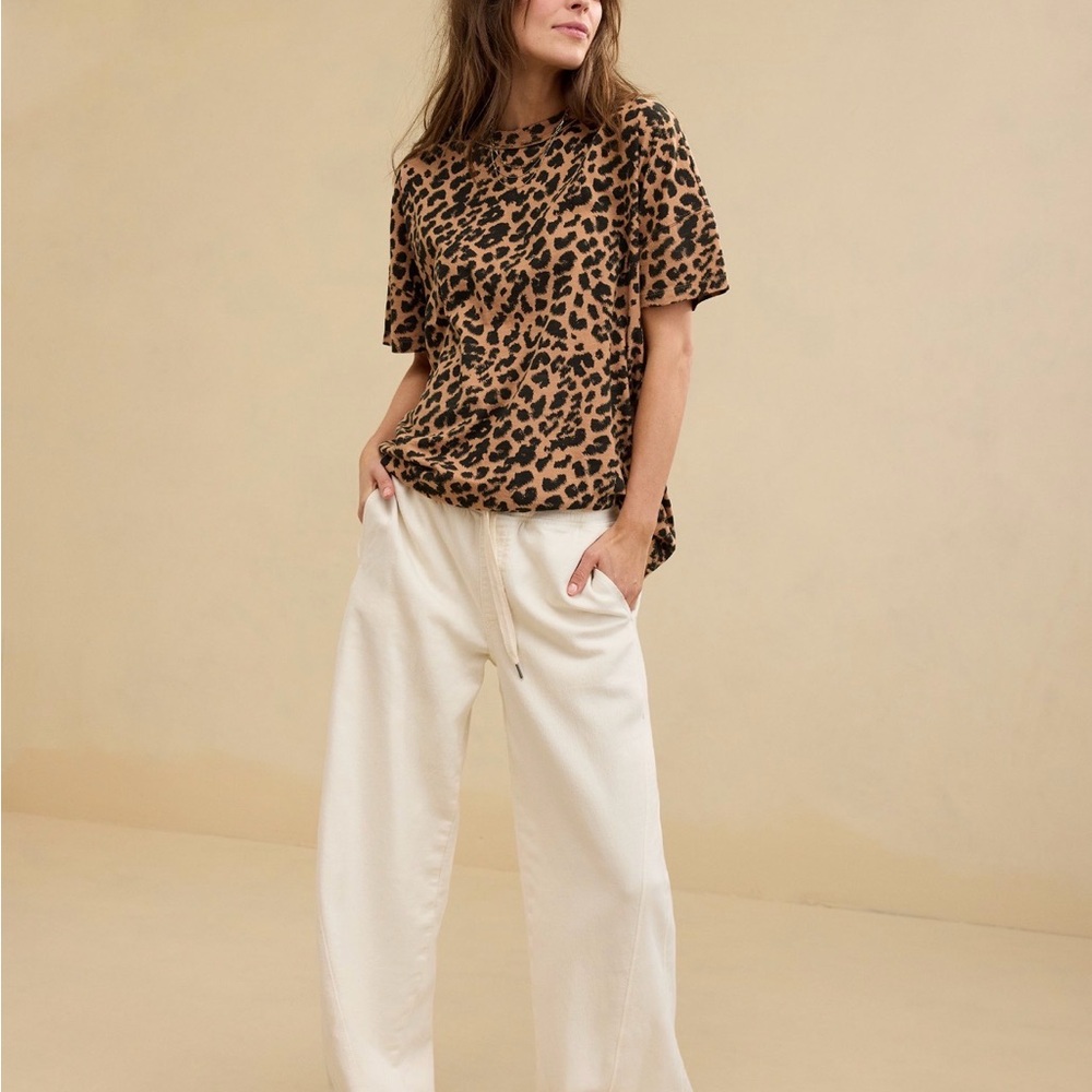Aerie Brown Leopard Print Top